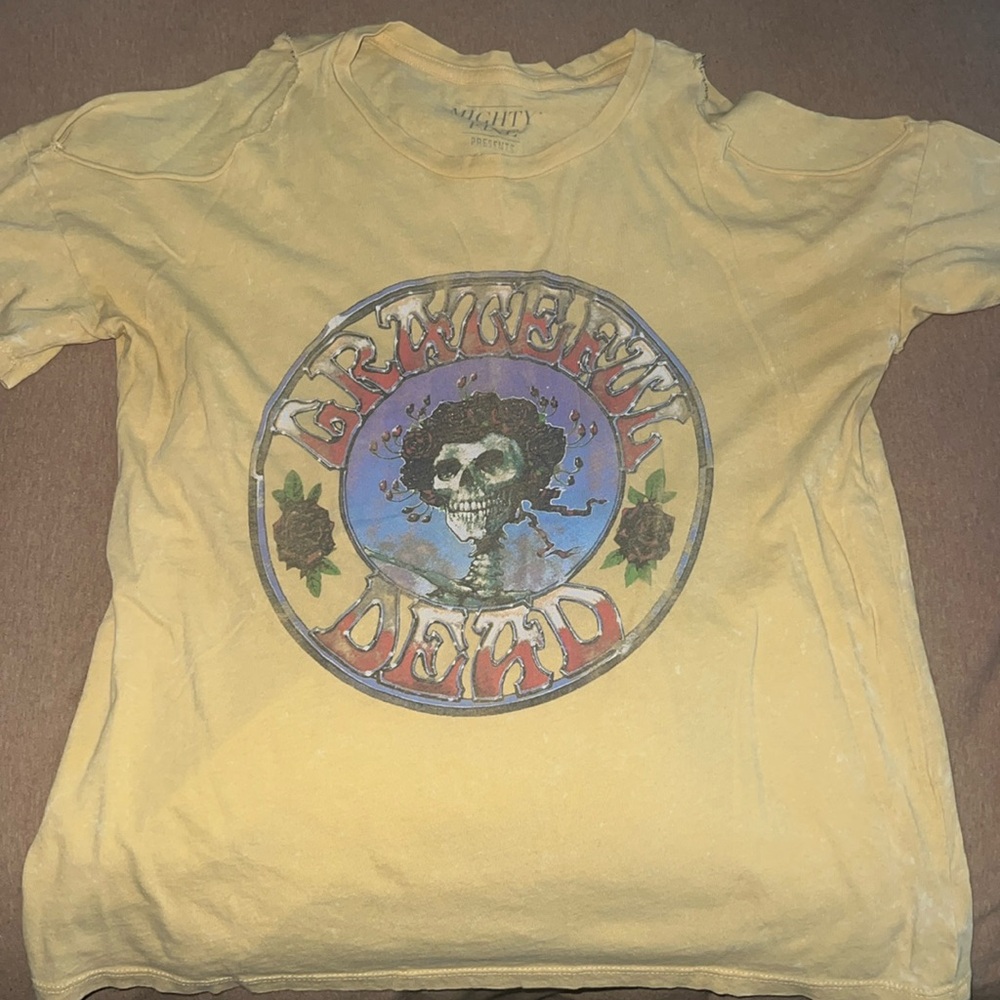 Grateful Dead mighty fine tee cut out sleeves super thin hard to find